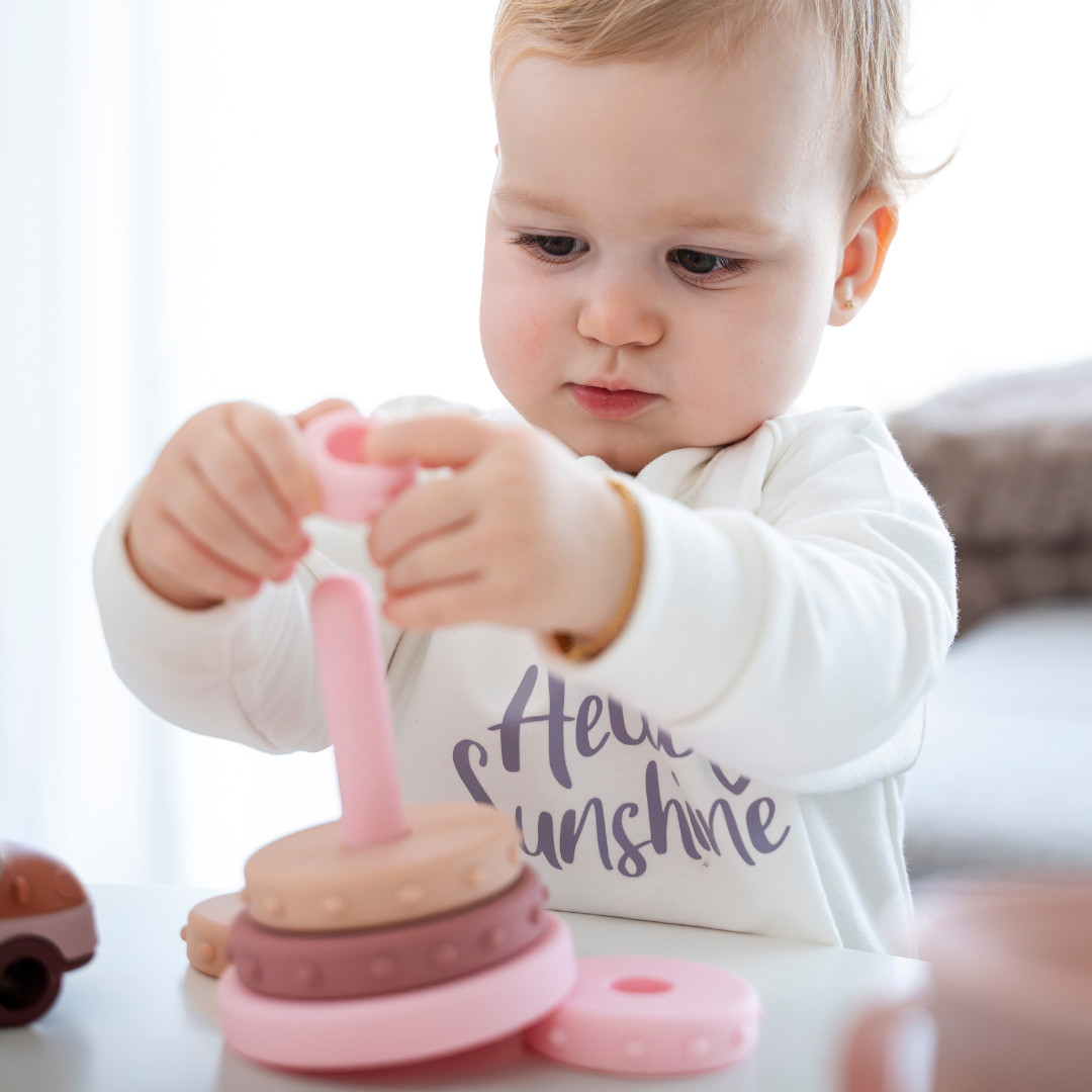 Bombala stacking rings l Pink