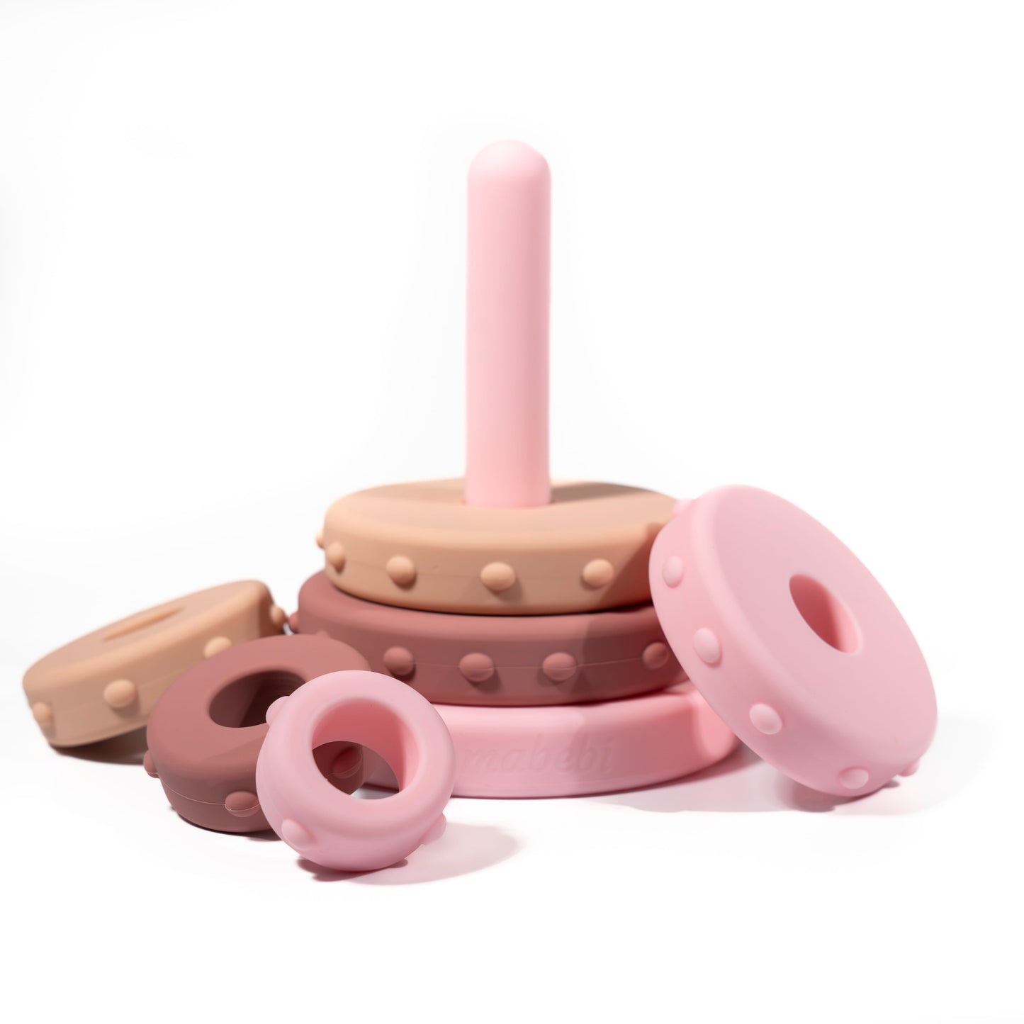 Bombala stacking rings l Pink