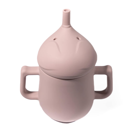 Pinnawala drinkbeker met rietje l Roze